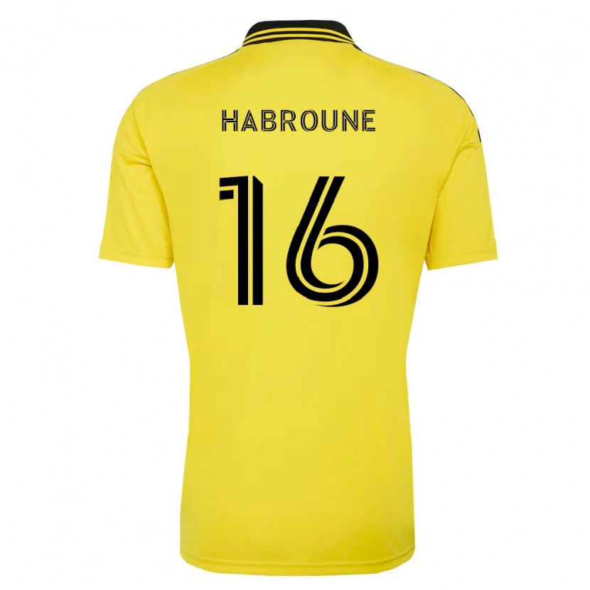 Danxen Mujer Camiseta Taha Habroune #16 Amarillo Negro 1ª Equipación 2026/27 La Camisa