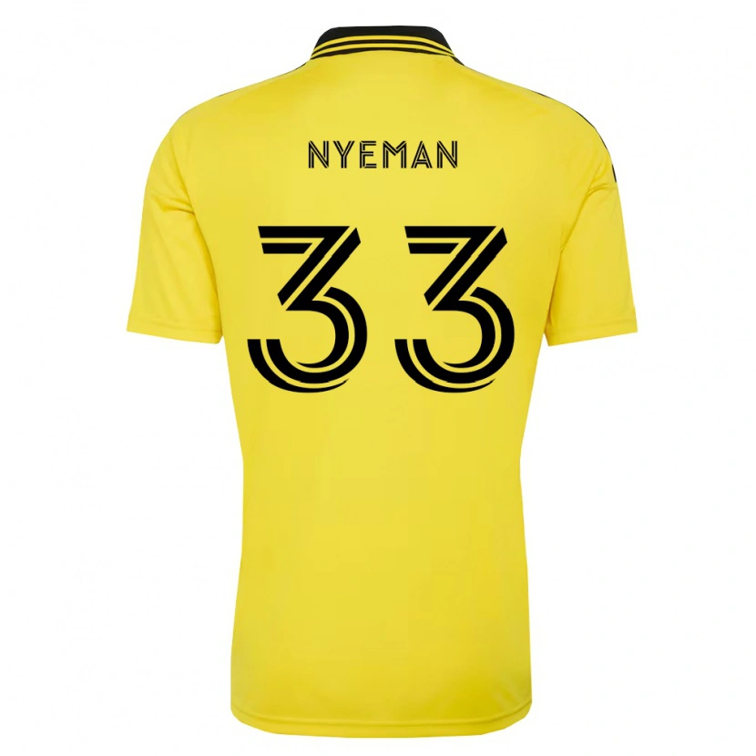 Danxen Mujer Camiseta Moses Nyeman #33 Amarillo Negro 1ª Equipación 2026/27 La Camisa