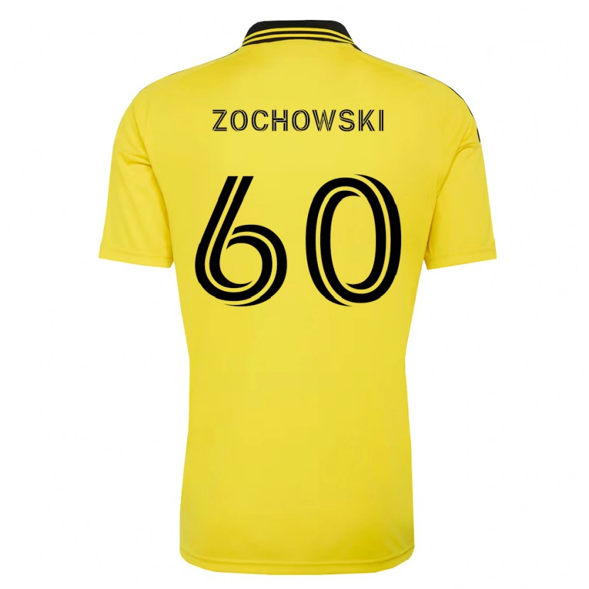Danxen Mujer Camiseta Alex Zochowski #60 Amarillo Negro 1ª Equipación 2026/27 La Camisa