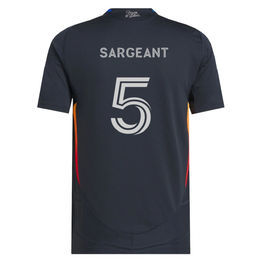 Danxen Mujer Camiseta Kieran Sargeant #5 Gris Oscuro Rojo 1ª Equipación 2026/27 La Camisa