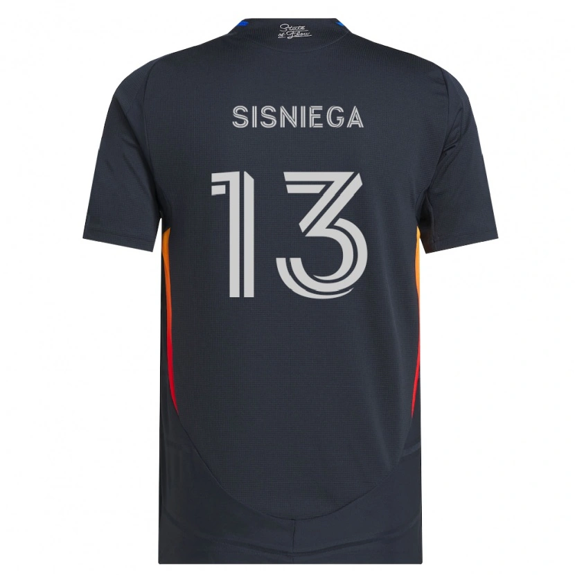 Danxen Mujer Camiseta Pablo Sisniega #13 Gris Oscuro Rojo 1ª Equipación 2026/27 La Camisa