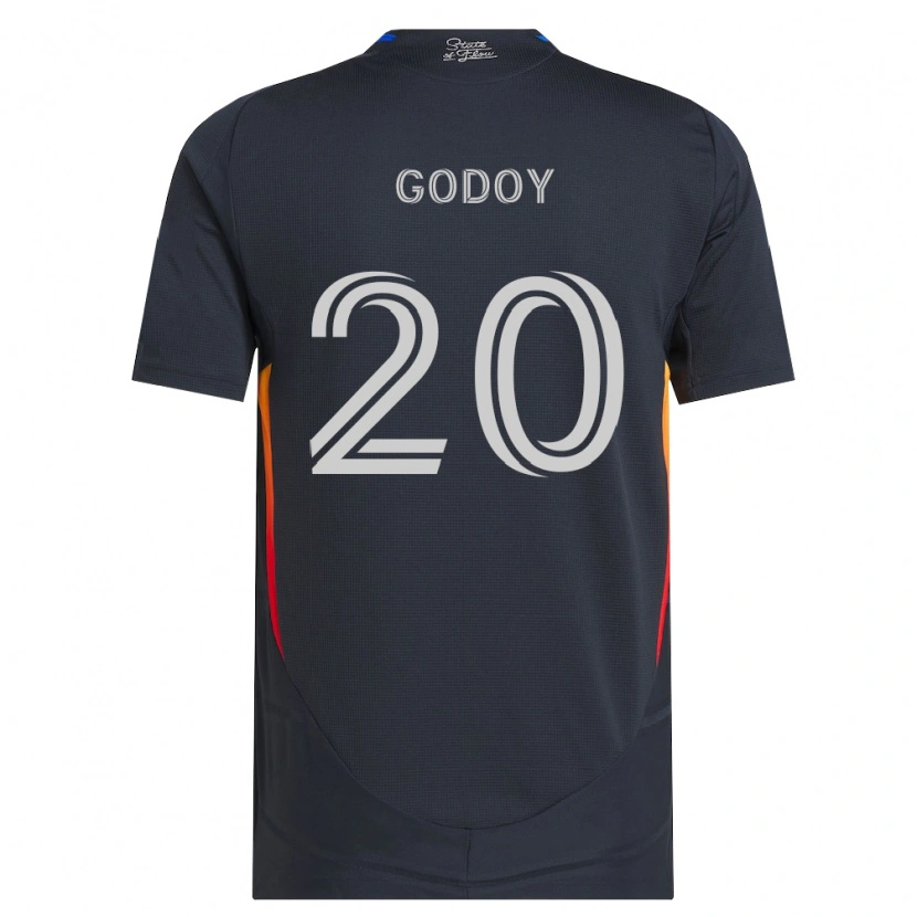 Danxen Mujer Camiseta Aníbal Godoy #20 Gris Oscuro Rojo 1ª Equipación 2026/27 La Camisa