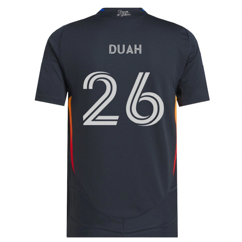 Danxen Mujer Camiseta Manu Duah #26 Gris Oscuro Rojo 1ª Equipación 2026/27 La Camisa