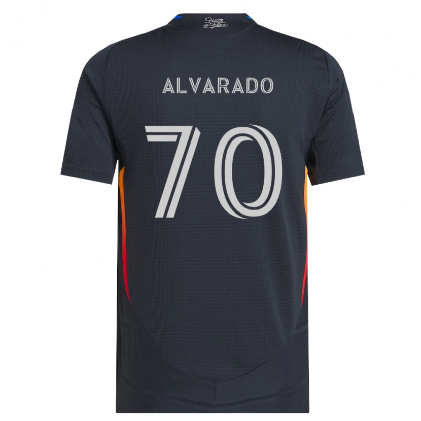 Danxen Mujer Camiseta Alejandro Alvarado #70 Gris Oscuro Rojo 1ª Equipación 2026/27 La Camisa