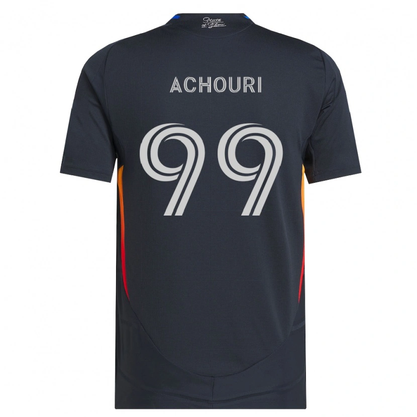 Danxen Mujer Camiseta Elias Achouri #99 Gris Oscuro Rojo 1ª Equipación 2026/27 La Camisa