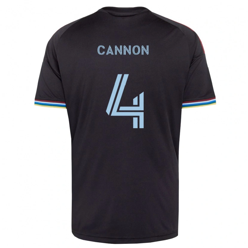 Danxen Mujer Camiseta Reggie Cannon #4 Azul Cielo Negro 1ª Equipación 2026/27 La Camisa
