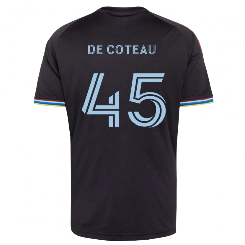 Danxen Mujer Camiseta Jabari De Coteau #45 Azul Cielo Negro 1ª Equipación 2026/27 La Camisa