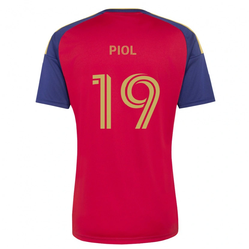 Danxen Mujer Camiseta Ariath Piol #19 Azul Real Marrón Rojo 1ª Equipación 2026/27 La Camisa