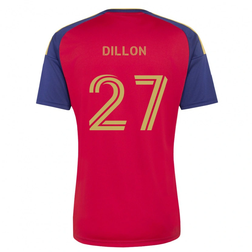 Danxen Mujer Camiseta Griffin Dillon #27 Azul Real Marrón Rojo 1ª Equipación 2026/27 La Camisa