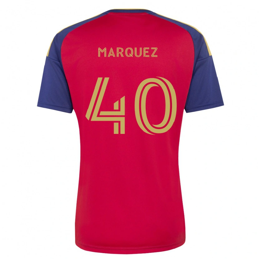 Danxen Mujer Camiseta Omar Marquez #40 Azul Real Marrón Rojo 1ª Equipación 2026/27 La Camisa