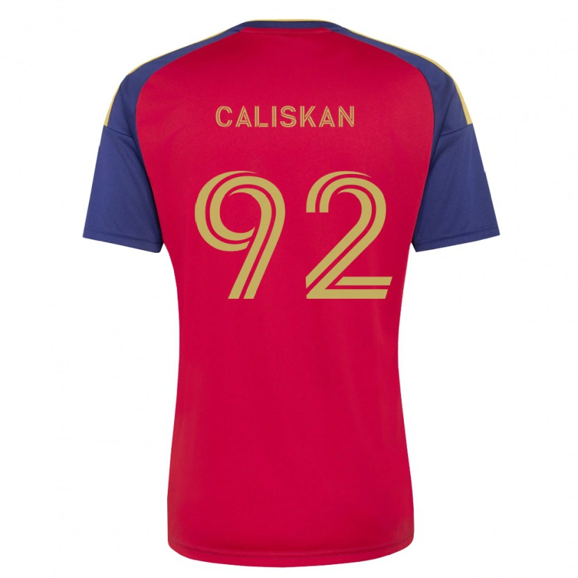 Danxen Mujer Camiseta Noel Caliskan #92 Azul Real Marrón Rojo 1ª Equipación 2026/27 La Camisa