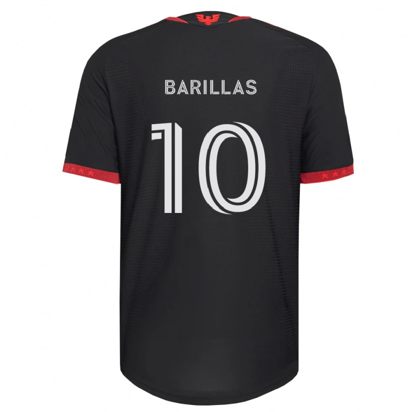Danxen Mujer Camiseta Mayson Barillas #10 Negro Blanco Rojo 1ª Equipación 2026/27 La Camisa