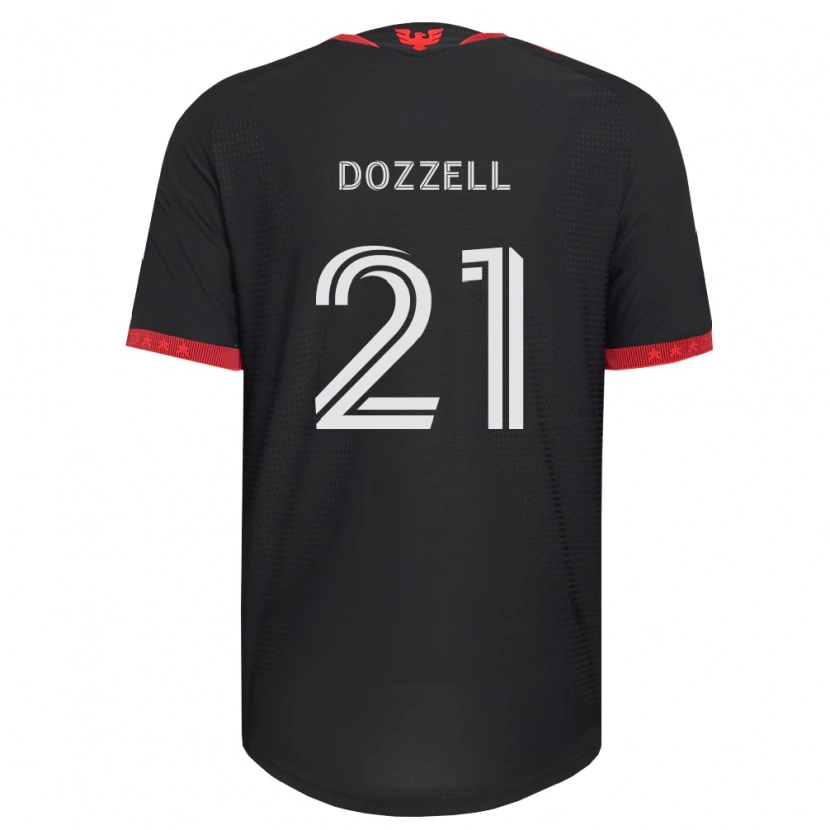 Danxen Mujer Camiseta Andre Dozzell #21 Negro Blanco Rojo 1ª Equipación 2026/27 La Camisa