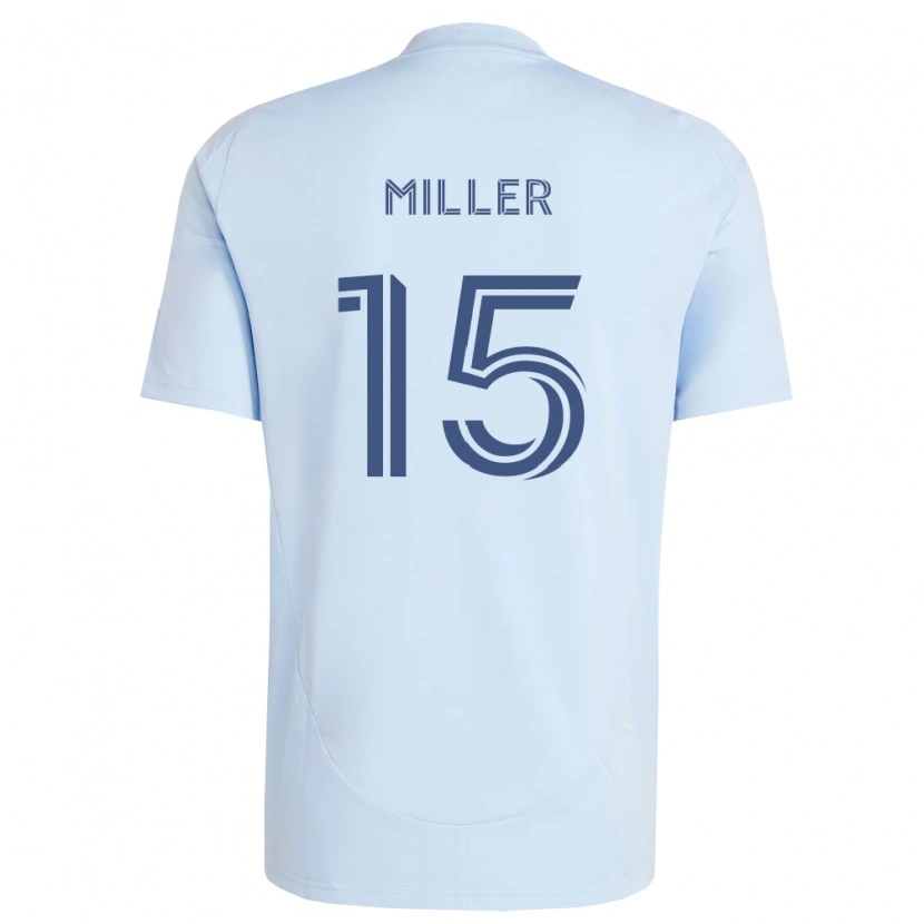 Danxen Mujer Camiseta Jansen Miller #15 Azul Claro Gris Claro 1ª Equipación 2026/27 La Camisa