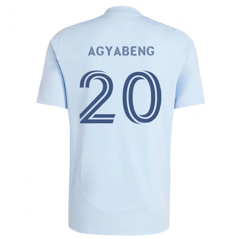 Danxen Mujer Camiseta Kwaku Agyabeng #20 Azul Claro Gris Claro 1ª Equipación 2026/27 La Camisa