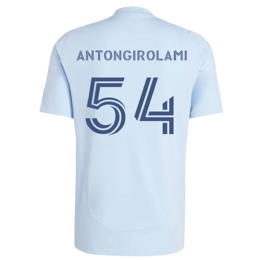 Danxen Mujer Camiseta Luca Antongirolami #54 Azul Claro Gris Claro 1ª Equipación 2026/27 La Camisa