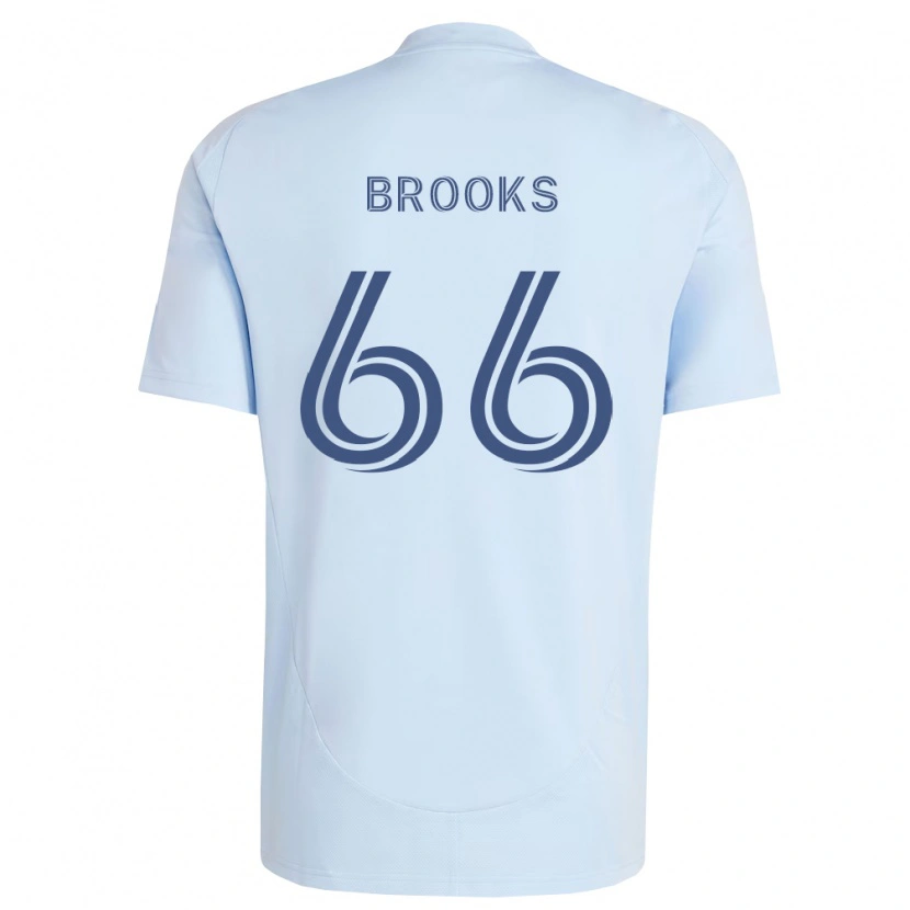 Danxen Mujer Camiseta Edson Brooks #66 Azul Claro Gris Claro 1ª Equipación 2026/27 La Camisa