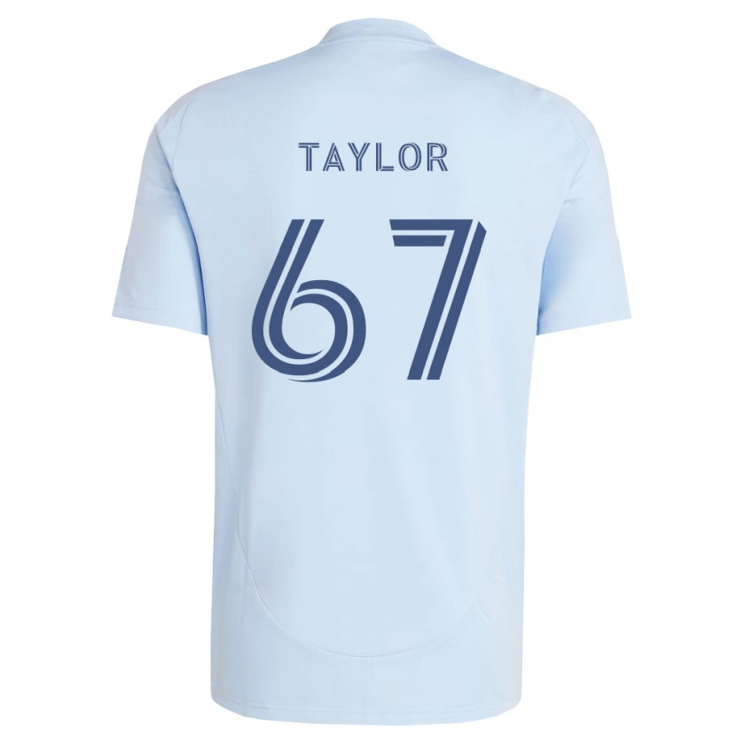 Danxen Mujer Camiseta Kael Taylor #67 Azul Claro Gris Claro 1ª Equipación 2026/27 La Camisa
