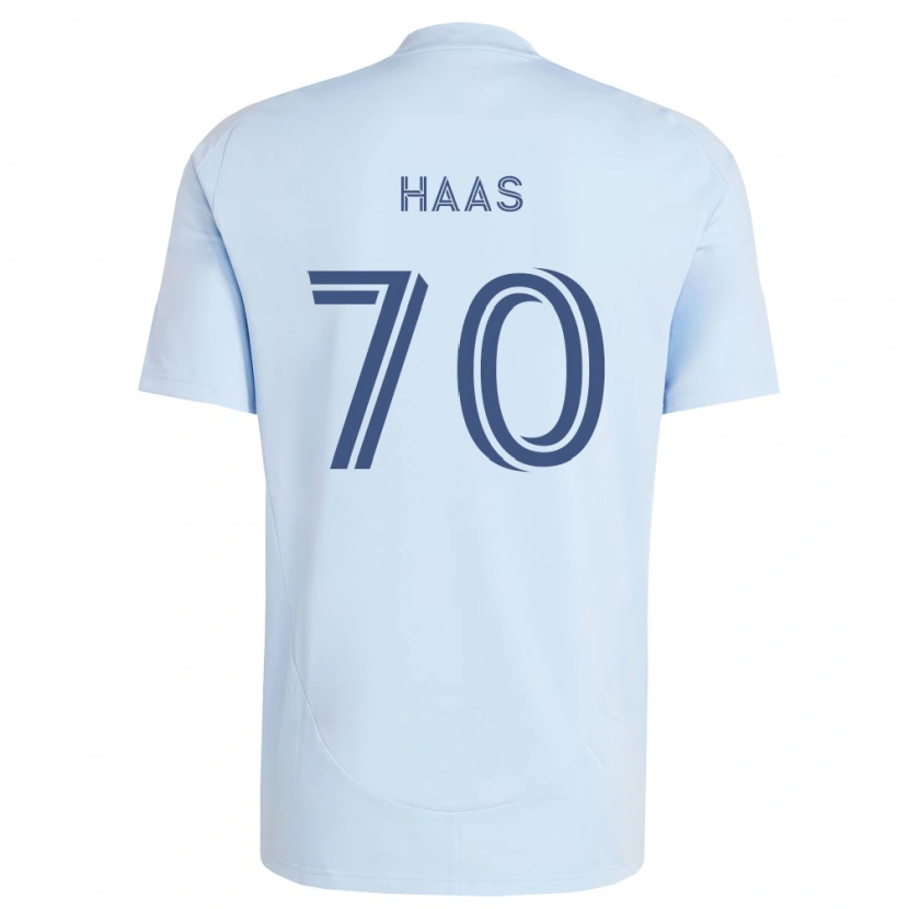 Danxen Mujer Camiseta Ty Haas #70 Azul Claro Gris Claro 1ª Equipación 2026/27 La Camisa