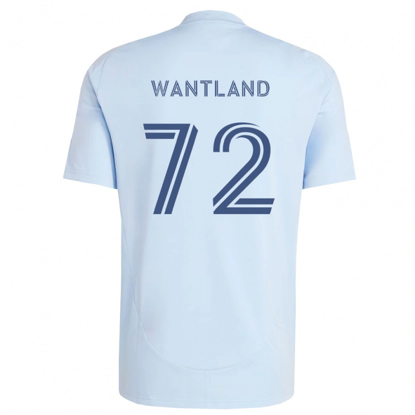 Danxen Mujer Camiseta Zane Wantland #72 Azul Claro Gris Claro 1ª Equipación 2026/27 La Camisa