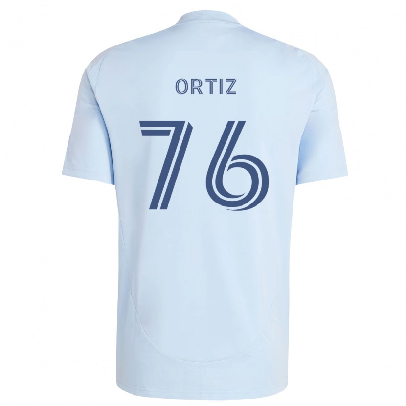 Danxen Mujer Camiseta Johann Ortiz #76 Azul Claro Gris Claro 1ª Equipación 2026/27 La Camisa