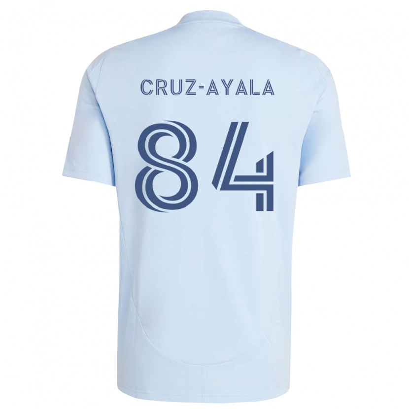Danxen Mujer Camiseta Luis Cruz-Ayala #84 Azul Claro Gris Claro 1ª Equipación 2026/27 La Camisa