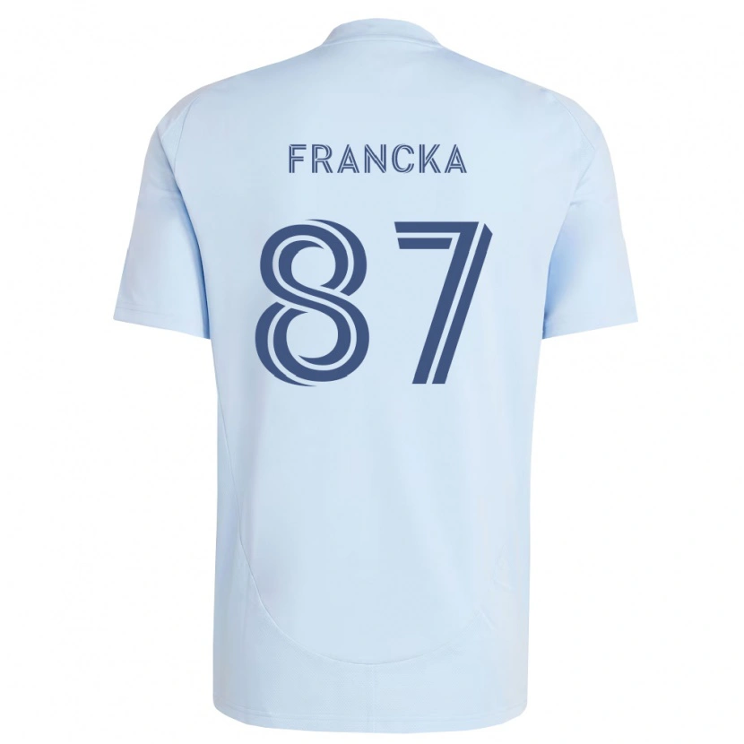 Danxen Mujer Camiseta Jack Francka #87 Azul Claro Gris Claro 1ª Equipación 2026/27 La Camisa
