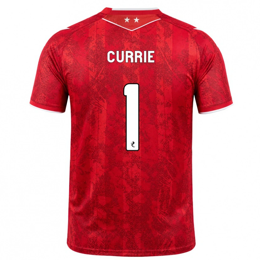 Danxen Mujer Camiseta Jennifer Currie #1 Rojo Blanco 1ª Equipación 2026/27 La Camisa