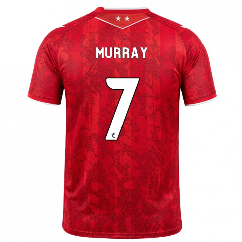 Danxen Mujer Camiseta Phoebe Murray #7 Rojo Blanco 1ª Equipación 2026/27 La Camisa