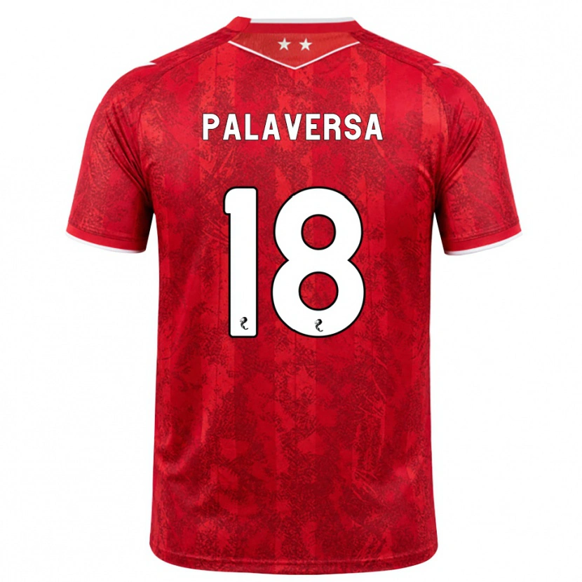 Danxen Mujer Camiseta Ante Palaversa #18 Rojo Blanco 1ª Equipación 2026/27 La Camisa