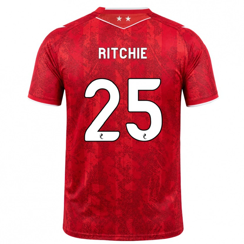 Danxen Mujer Camiseta Tom Ritchie #25 Rojo Blanco 1ª Equipación 2026/27 La Camisa