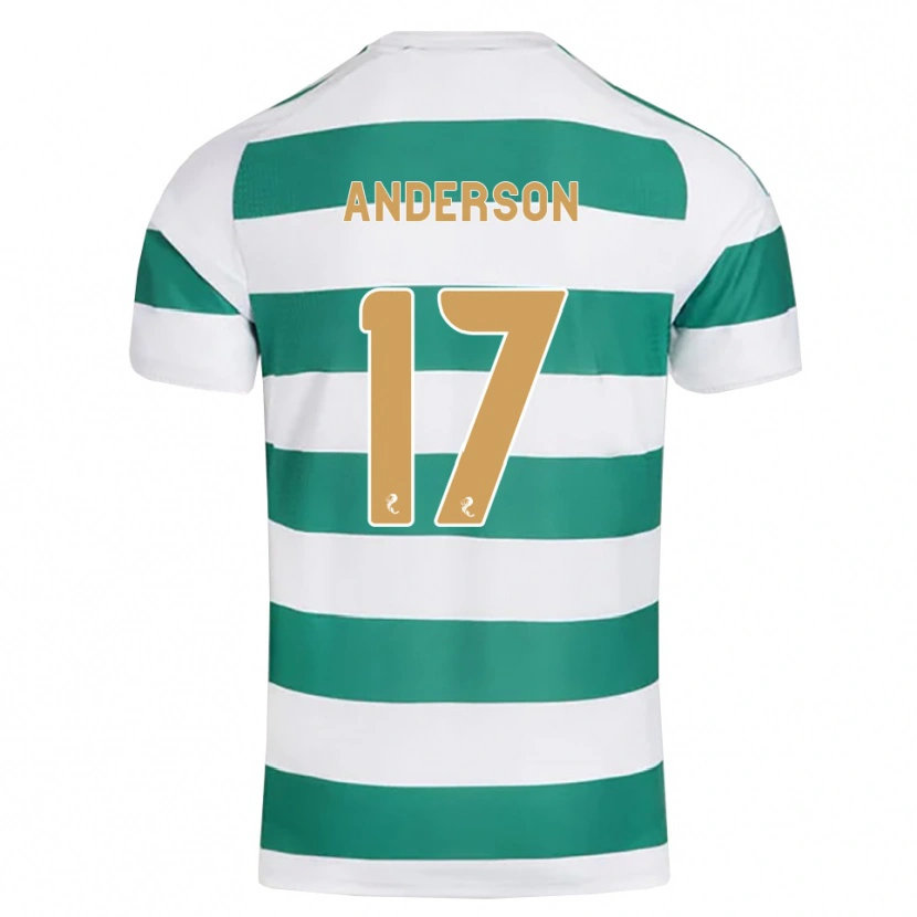 Danxen Mujer Camiseta Cayden Anderson #17 Cian Oscuro Blanco 1ª Equipación 2026/27 La Camisa