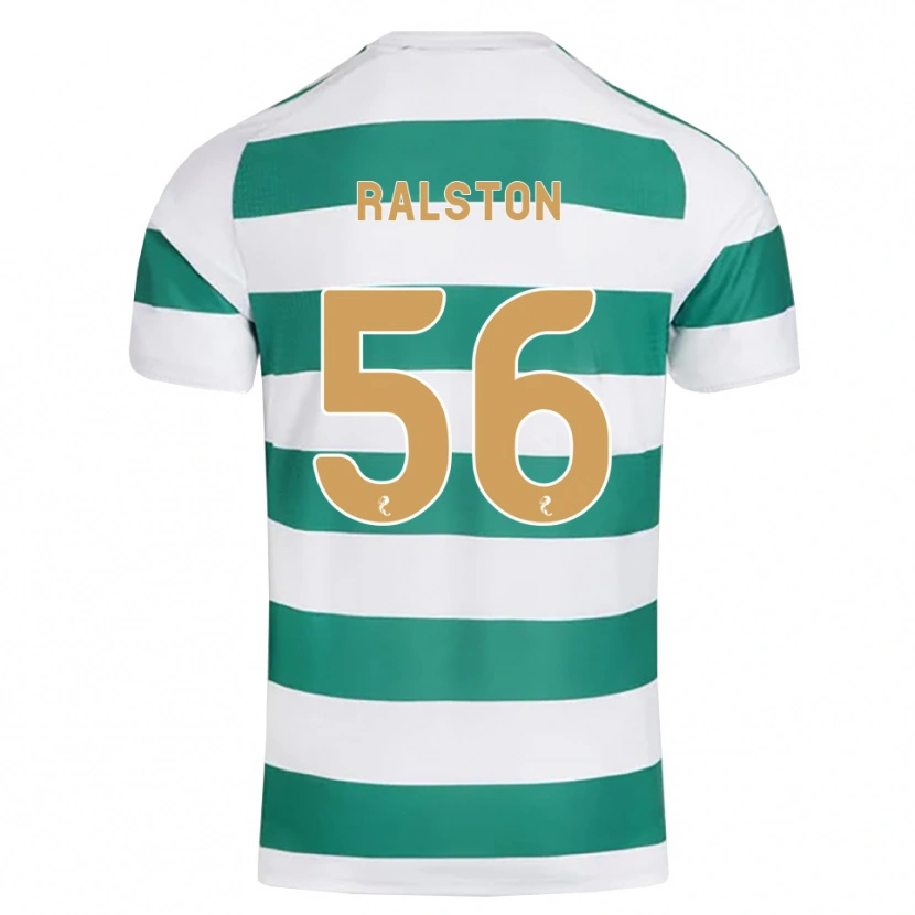 Danxen Mujer Camiseta Anthony Ralston #56 Cian Oscuro Blanco 1ª Equipación 2026/27 La Camisa