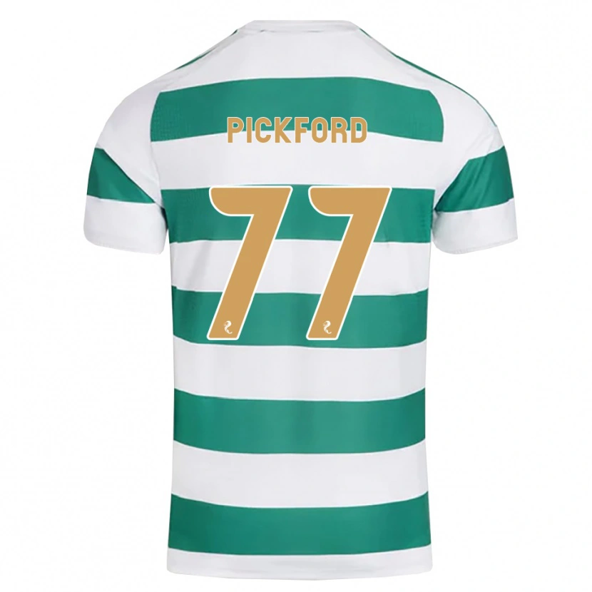 Danxen Mujer Camiseta Tom Pickford #77 Cian Oscuro Blanco 1ª Equipación 2026/27 La Camisa