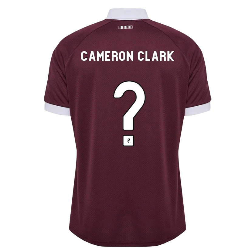 Danxen Mujer Camiseta Cameron Clark #0 Blanco Borgoña 1ª Equipación 2026/27 La Camisa