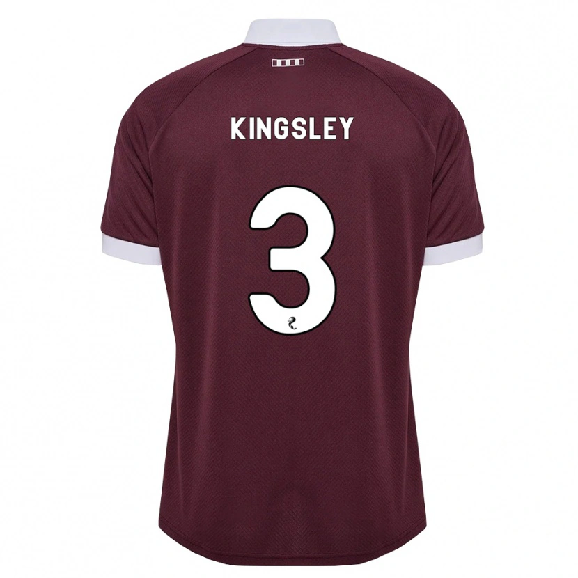 Danxen Mujer Camiseta Stephen Kingsley #3 Blanco Borgoña 1ª Equipación 2026/27 La Camisa
