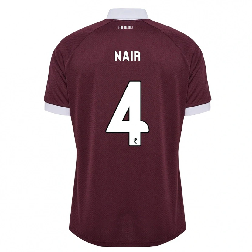 Danxen Mujer Camiseta Kenzi Nair #4 Blanco Borgoña 1ª Equipación 2026/27 La Camisa