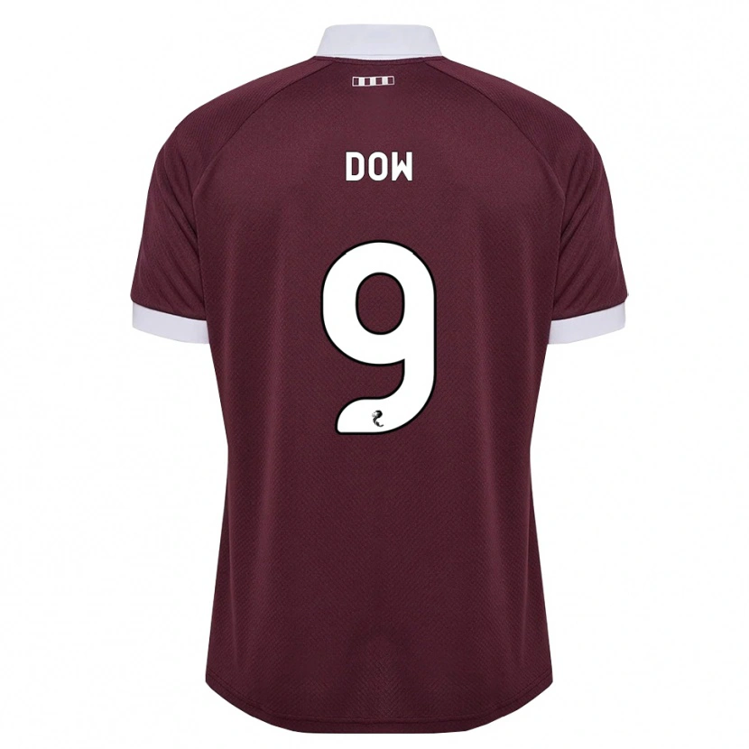 Danxen Mujer Camiseta Connor Dow #9 Blanco Borgoña 1ª Equipación 2026/27 La Camisa
