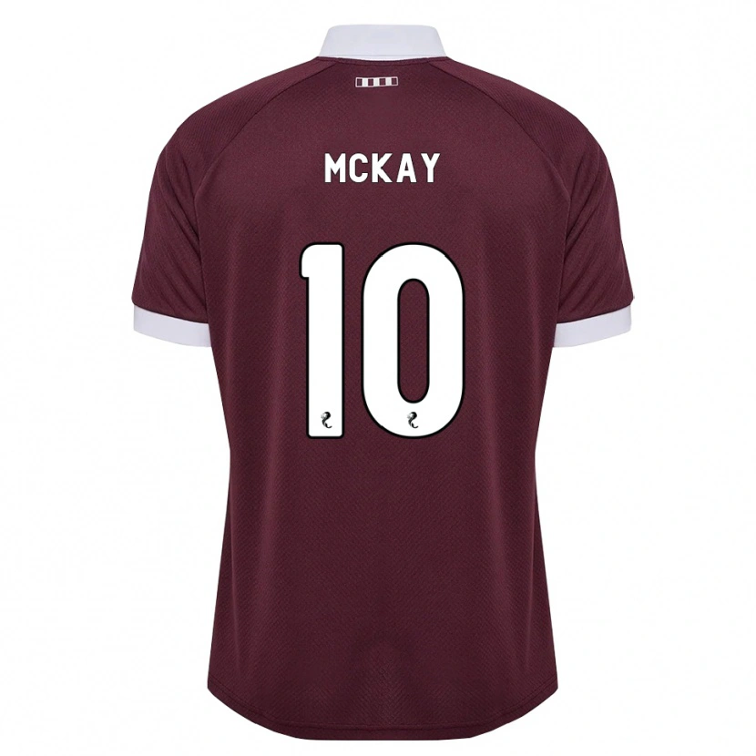 Danxen Mujer Camiseta Barrie Mckay #10 Blanco Borgoña 1ª Equipación 2026/27 La Camisa