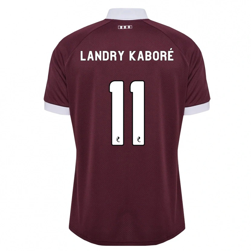 Danxen Mujer Camiseta Pierre Landry Kaboré #11 Blanco Borgoña 1ª Equipación 2026/27 La Camisa