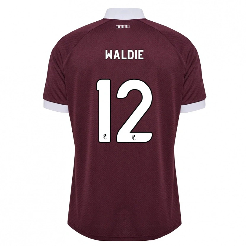 Danxen Mujer Camiseta Lizzie Waldie #12 Blanco Borgoña 1ª Equipación 2026/27 La Camisa