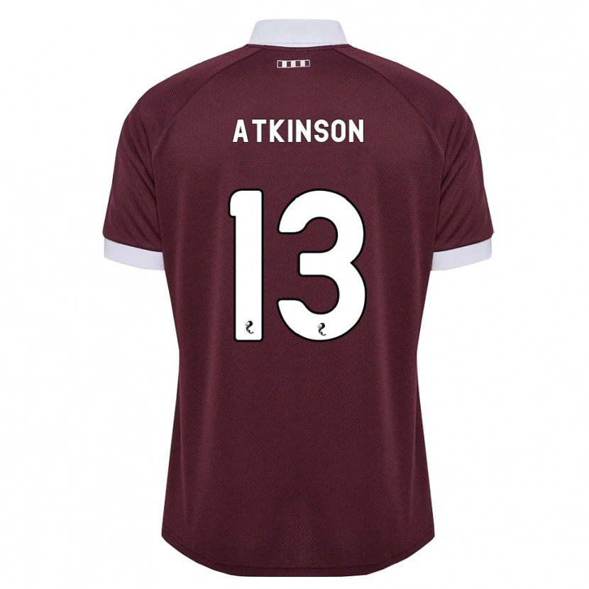 Danxen Mujer Camiseta Nathaniel Atkinson #13 Blanco Borgoña 1ª Equipación 2026/27 La Camisa