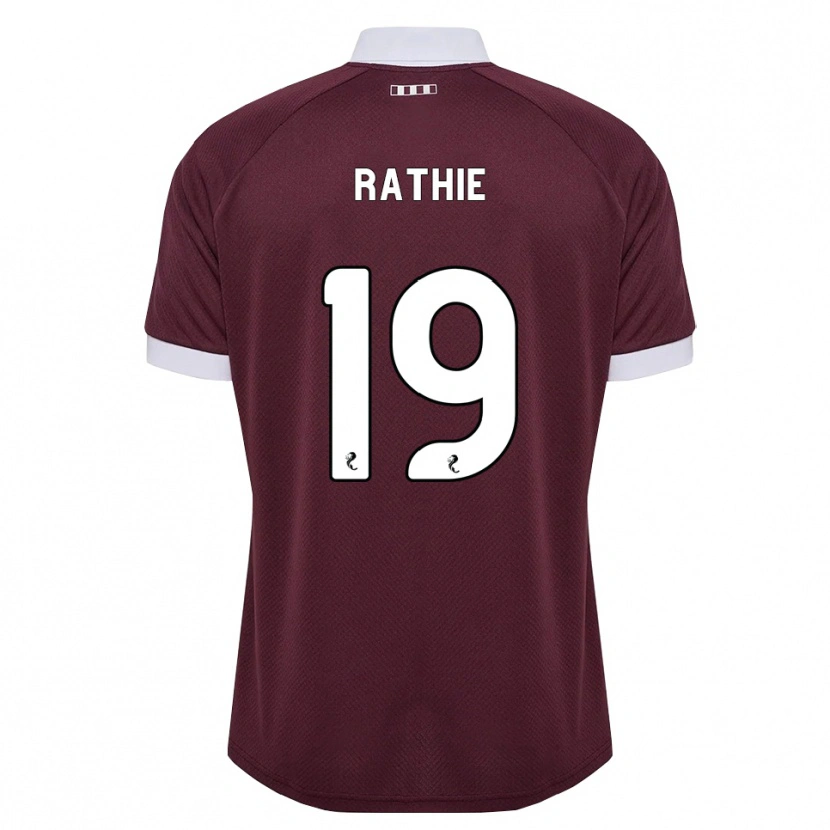 Danxen Mujer Camiseta Luke Rathie #19 Blanco Borgoña 1ª Equipación 2026/27 La Camisa