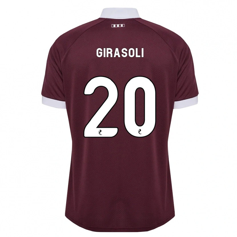 Danxen Mujer Camiseta Carly Girasoli #20 Blanco Borgoña 1ª Equipación 2026/27 La Camisa