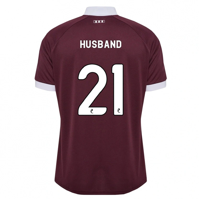 Danxen Mujer Camiseta Erin Husband #21 Blanco Borgoña 1ª Equipación 2026/27 La Camisa