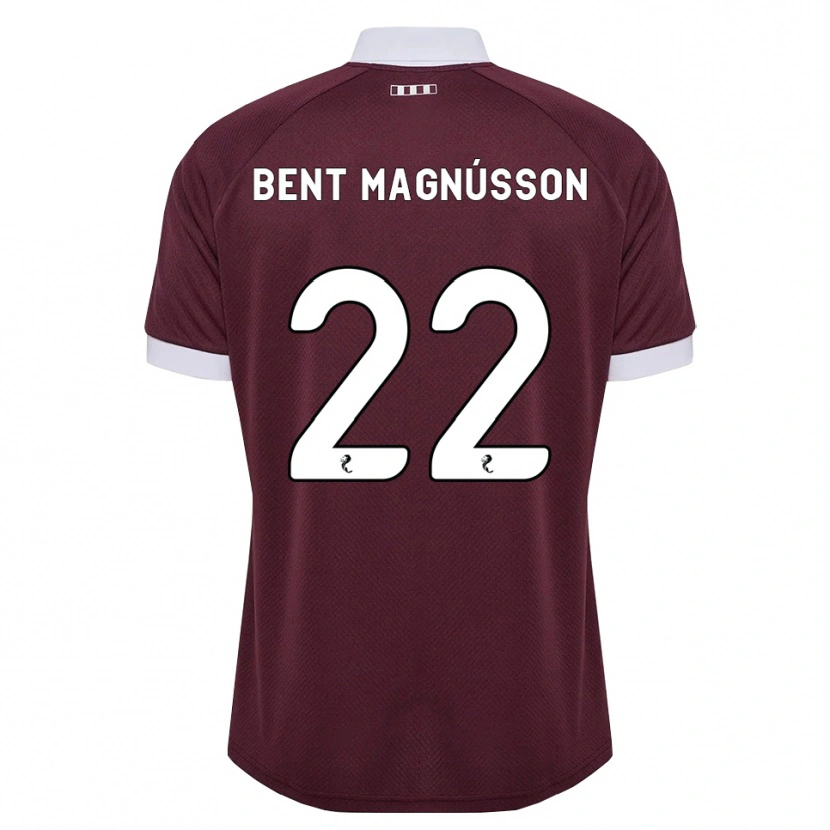 Danxen Mujer Camiseta Tómas Bent Magnússon #22 Blanco Borgoña 1ª Equipación 2026/27 La Camisa