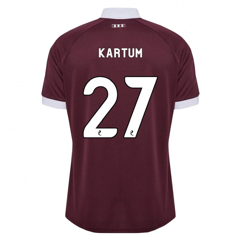 Danxen Mujer Camiseta Sander Kartum #27 Blanco Borgoña 1ª Equipación 2026/27 La Camisa