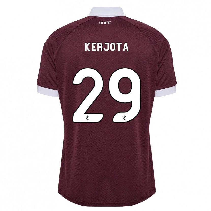 Danxen Mujer Camiseta Sabah Kerjota #29 Blanco Borgoña 1ª Equipación 2026/27 La Camisa