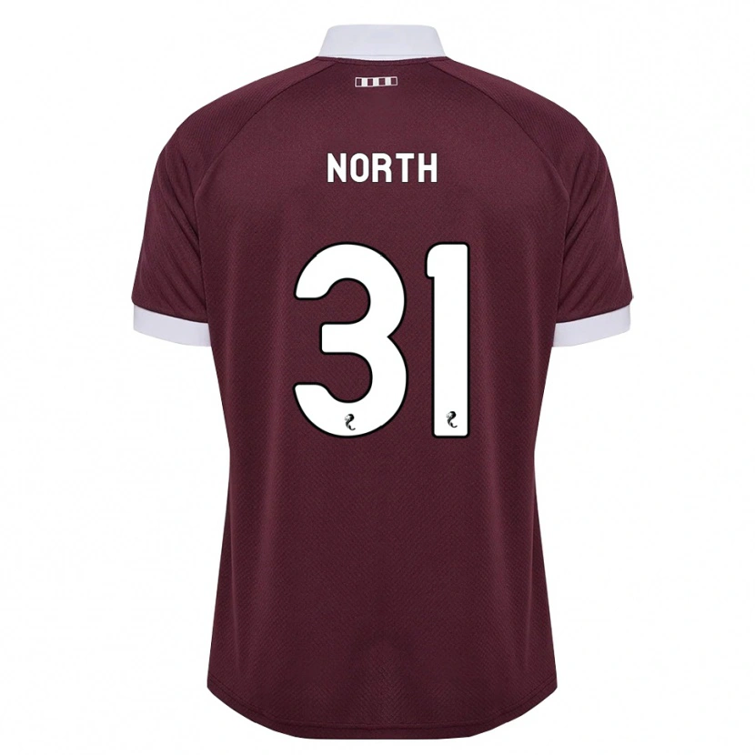 Danxen Mujer Camiseta Tommy North #31 Blanco Borgoña 1ª Equipación 2026/27 La Camisa
