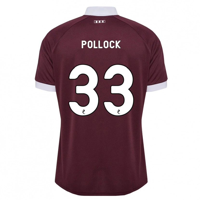 Danxen Mujer Camiseta Finlay Pollock #33 Blanco Borgoña 1ª Equipación 2026/27 La Camisa